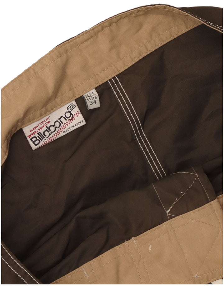 Pantaloni scurți de înot grafic pentru bărbați Billabong Poliester maro mari