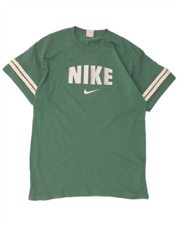 Tricou grafic Nike pentru bărbați Top, verde mediu, bumbac color bloc