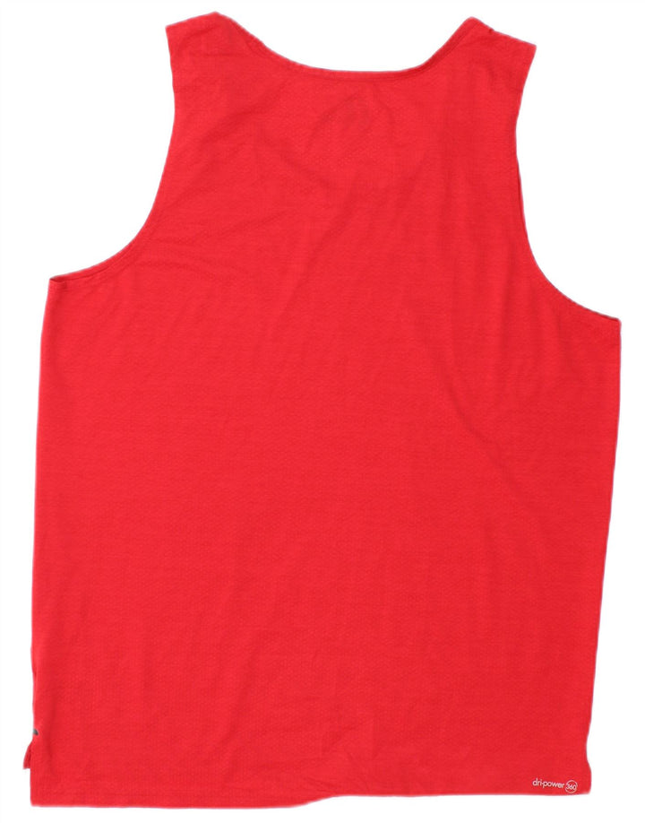 Vest RUSSELL ATHLETIC Dri-Power pentru bărbați, poliester mediu roșu