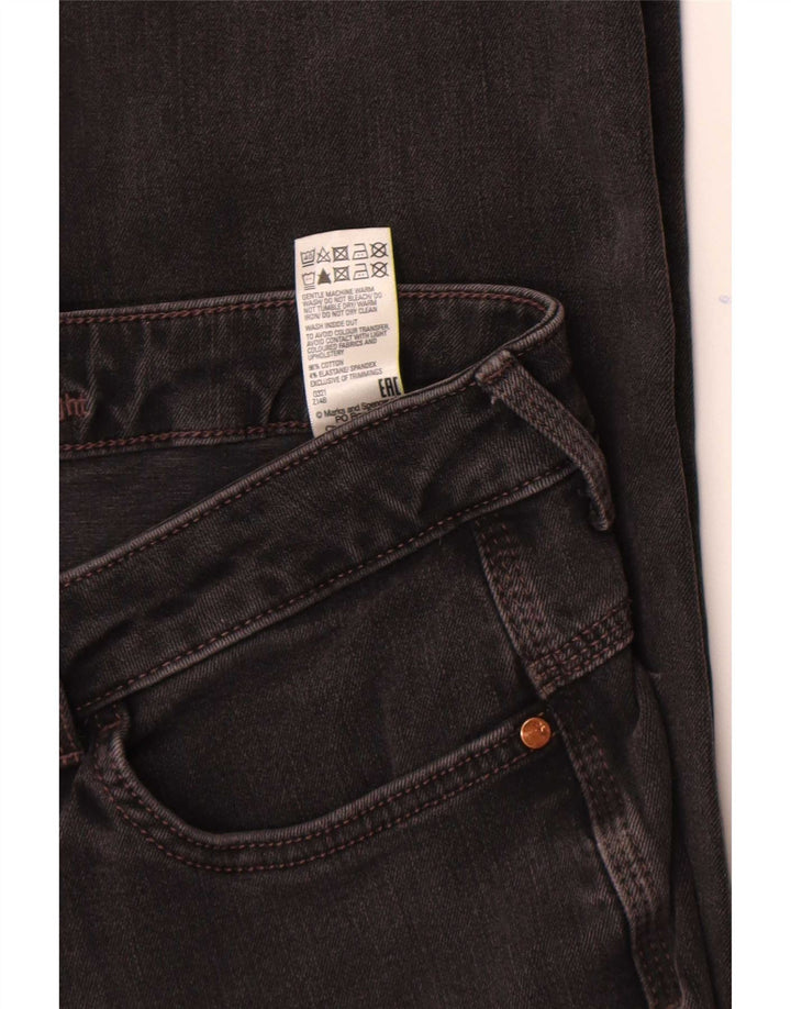Blugi subțiri pentru femei Marks & Spencer UK 12 Medium W30 L28 Bumbac negru