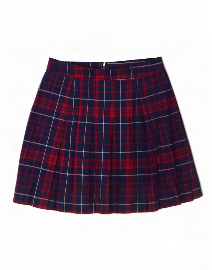 Fusta mini Tommy Hilfiger pentru femei Medium W28 Bleumarin din bumbac carouri