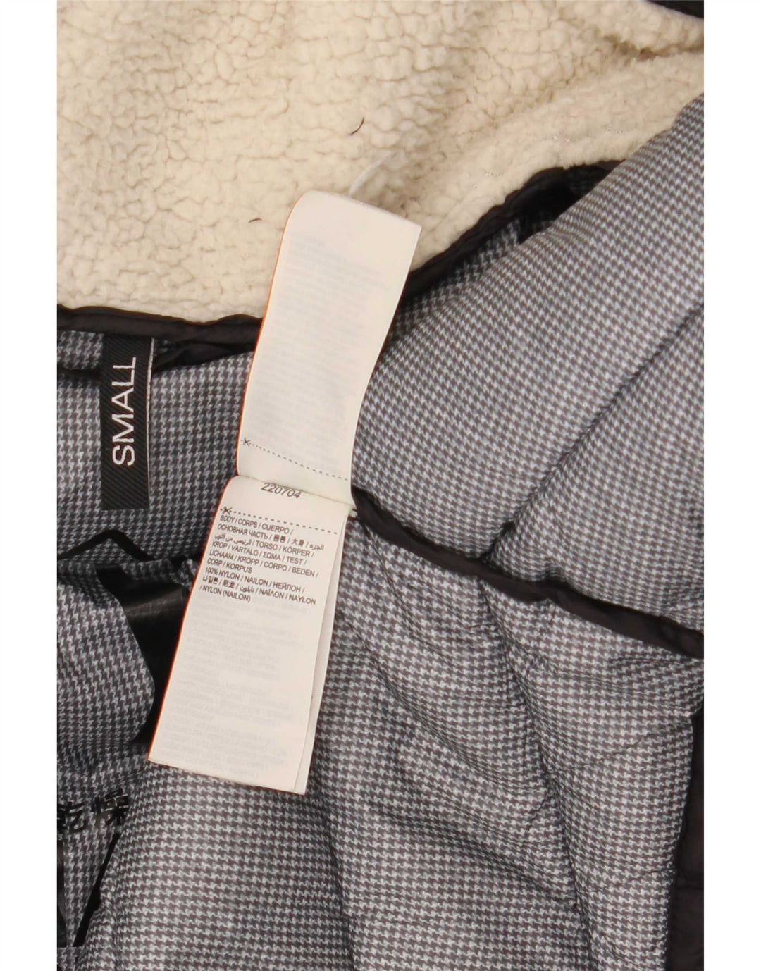 Palton căptușit cu glugă Superdry pentru femei UK 10, mic, negru, nailon