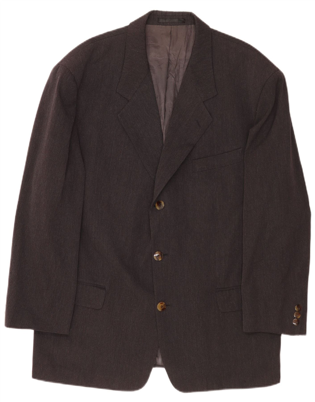 Blazer pentru bărbați Hugo Boss cu 3 nasturi EU 54 2XL Lână virgină gri