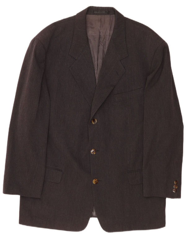 Blazer pentru bărbați Hugo Boss cu 3 nasturi EU 54 2XL Lână virgină gri