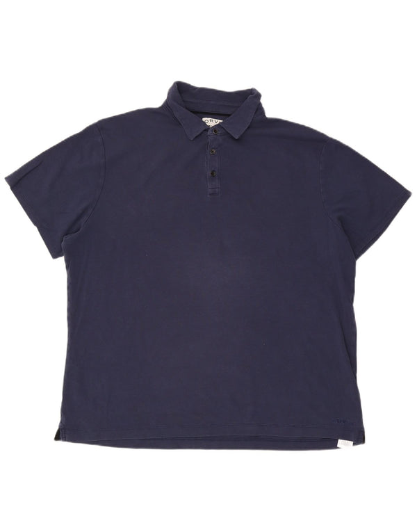 Tricou polo pentru bărbați Orvis 2XL, bumbac bleumarin