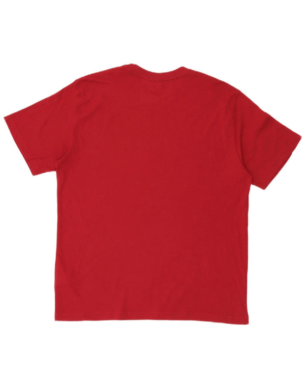 Tricou grafic Reebok pentru bărbați Top mare bumbac roșu
