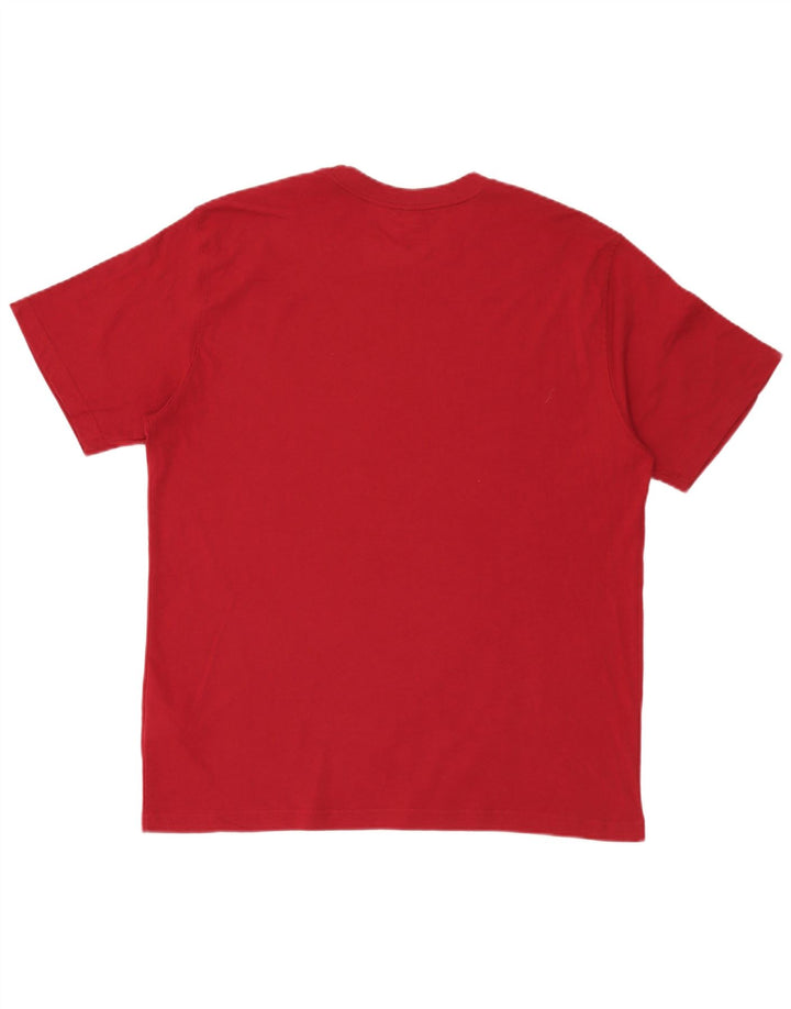 Tricou grafic Reebok pentru bărbați Top mare bumbac roșu