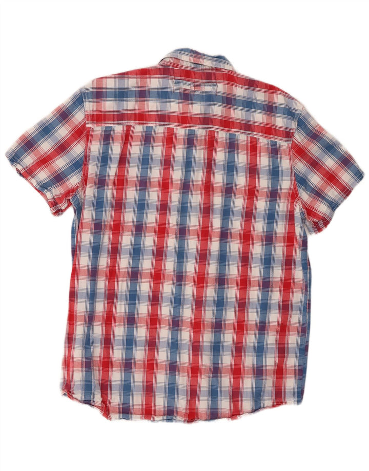 Cămașă cu mânecă scurtă pentru bărbați Wrangler, bumbac cu carouri multicolore