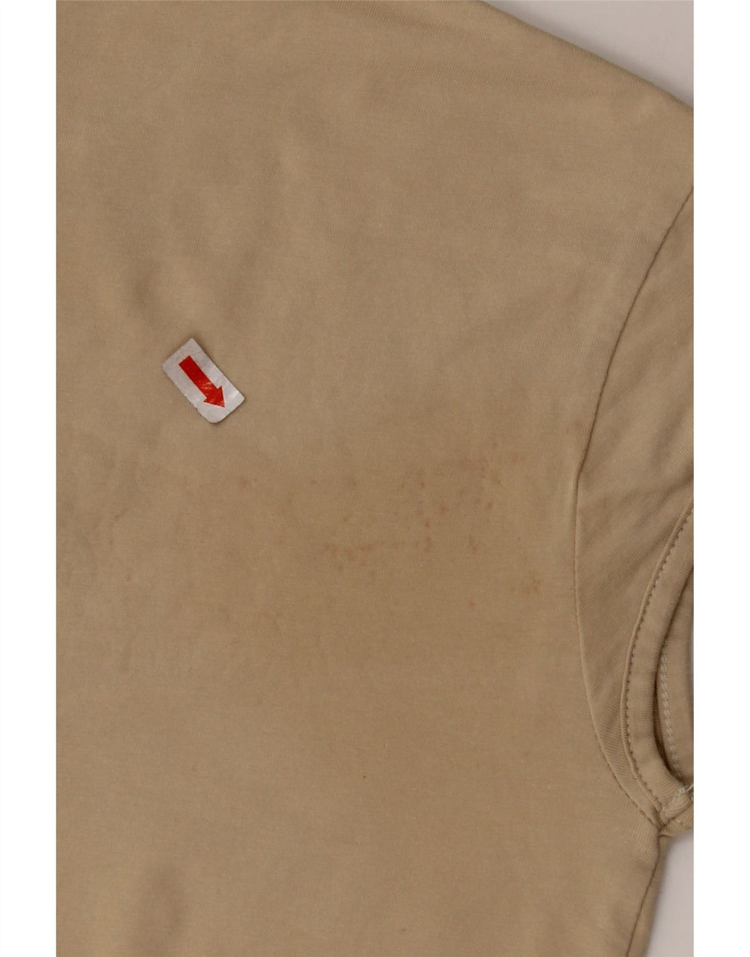 Top de tricou crop NIKE pentru femei UK 10/12 Bej mediu