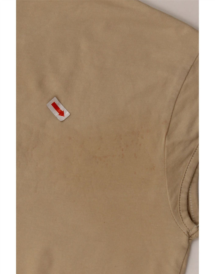 Top de tricou crop NIKE pentru femei UK 10/12 Bej mediu