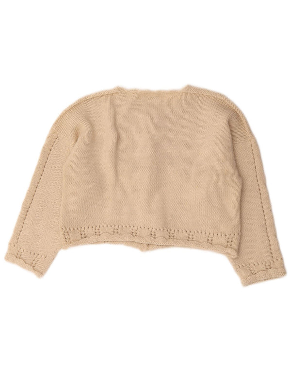 Pulover Vintage pentru femei Crop Cardigan UK 14 Medium Beige