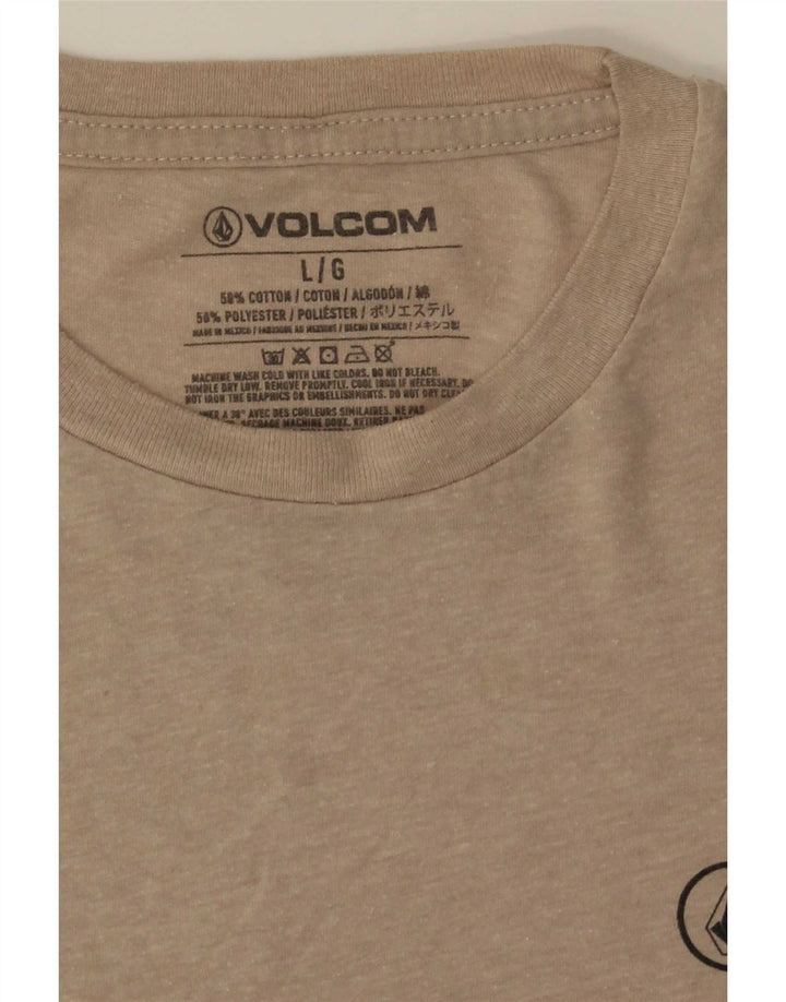 Tricou pentru bărbați Volcom Top mare, bej, bumbac