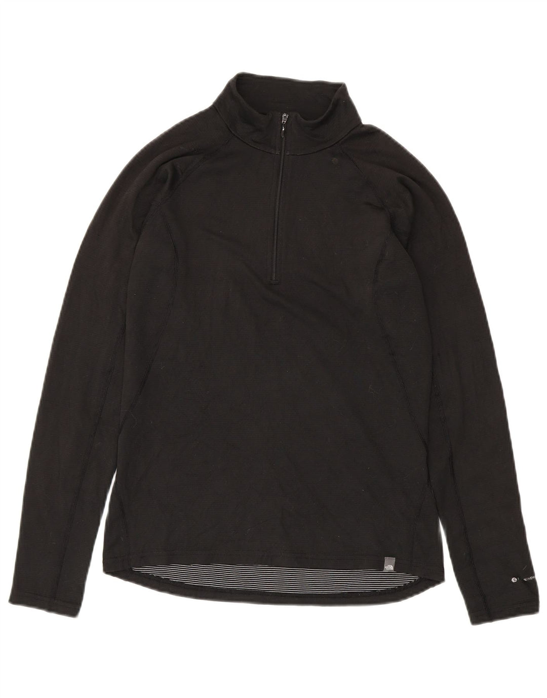 Top de trening The North Face pentru bărbați, cu fermoar și gât, poliester negru