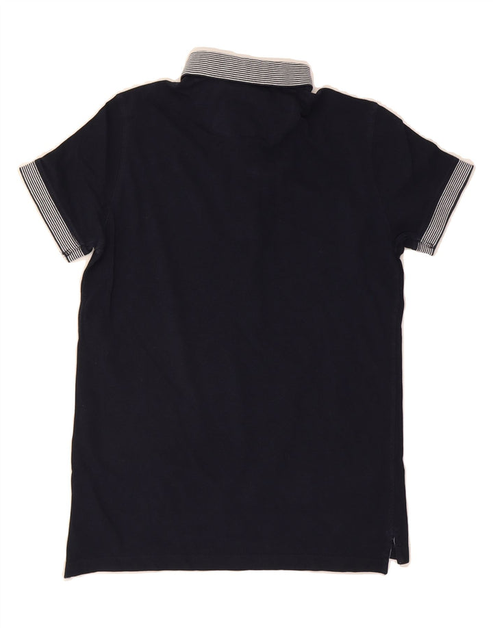 MASSIMO DUTTI Mens Regular Fit Polo Shirt Small Navy Blue Vintage Massimo Dutti and Second-Hand Massimo Dutti from Messina Hembry 