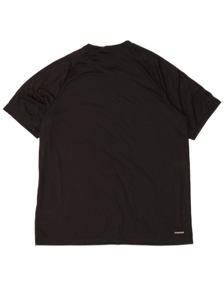 Tricou pentru bărbați Adidas Aeroready Top XL Poliester negru