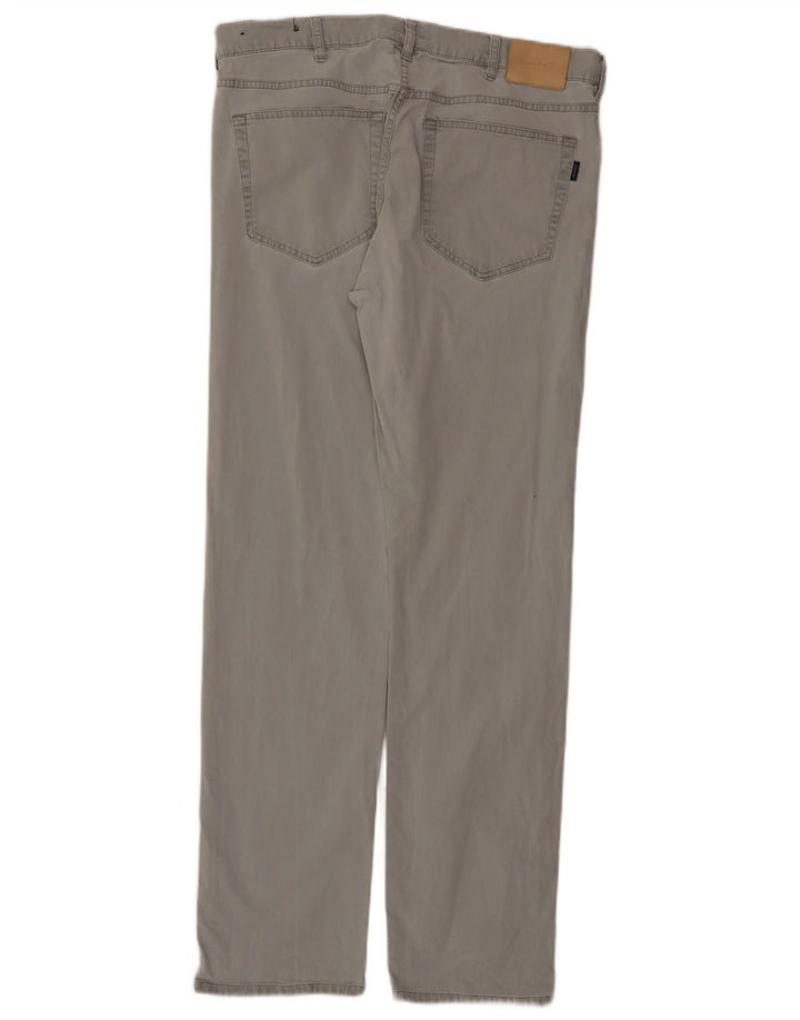 Pantaloni casual obișnuiți pentru bărbați Gant L34 L34 gri