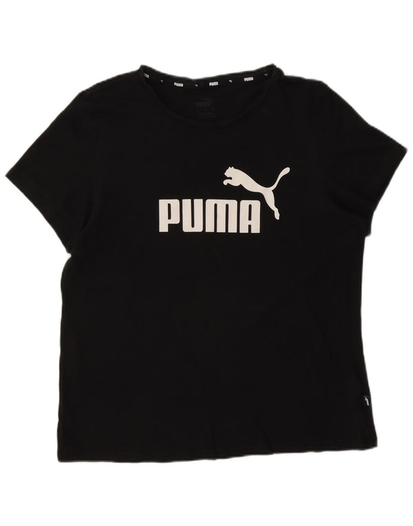 Tricou cu grafic Puma pentru femei Top UK 16 Large Black Bumbac