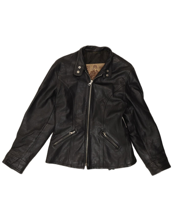 Jachetă de piele pentru femei Conbipel UK 14 Medium Black Leather