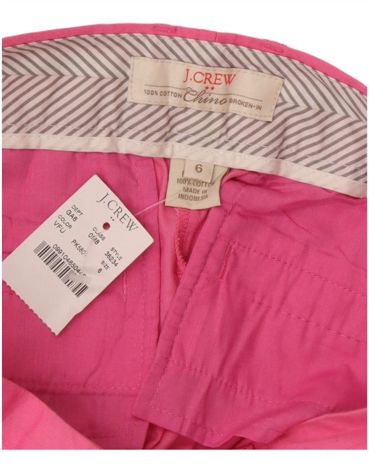 Pantaloni scurti chino pentru femei J. CREW US 6 Medium W32 Pink Bumbac