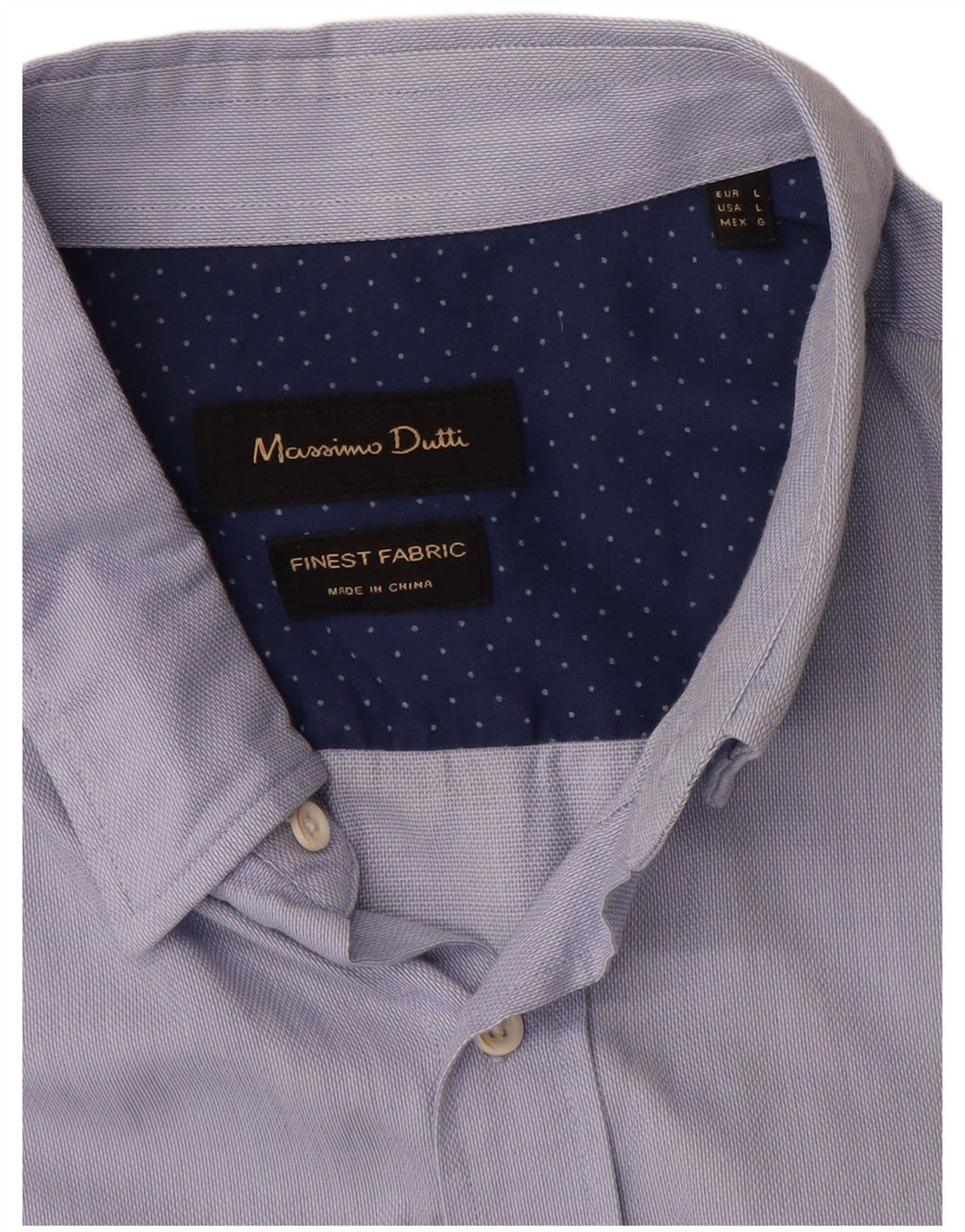 Cămașă Massimo Dutti pentru bărbați, mare, albastru, bumbac