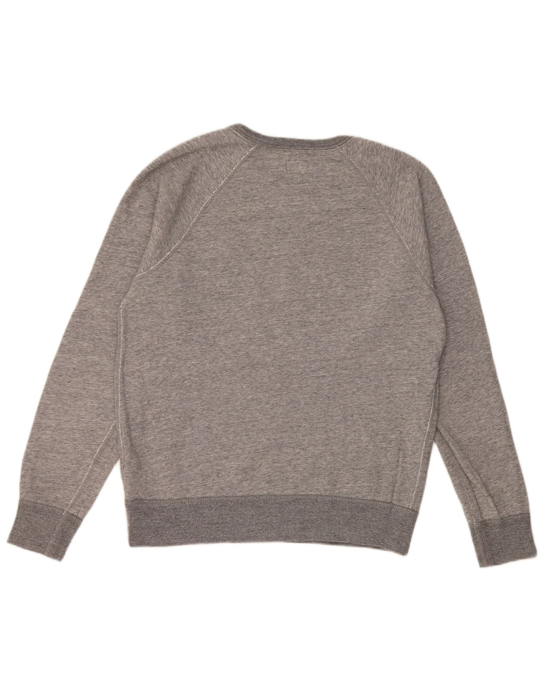 J. CREW Pulover supradimensionat pentru femei UK 10 Bumbac gri mic