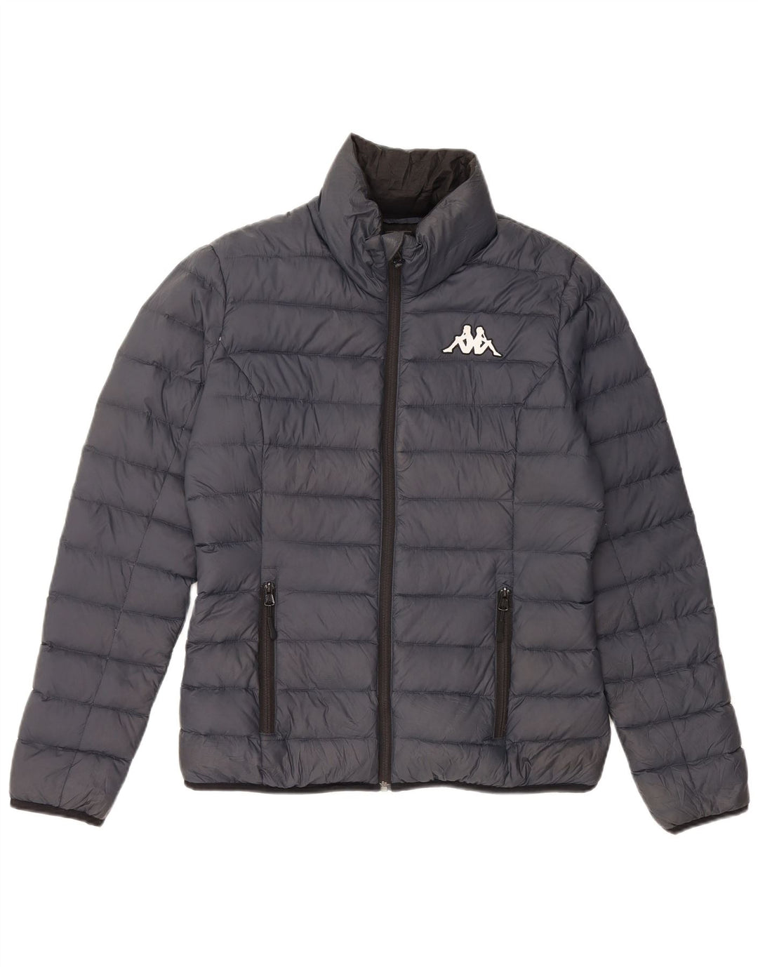 KAPPA Womens Padded Jacket UK 14 Large Navy Blue Polyamide