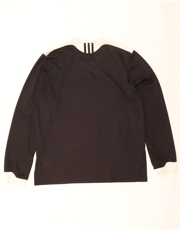 Adidas Climalite Top cu mânecă lungă, mare, negru, poliester color