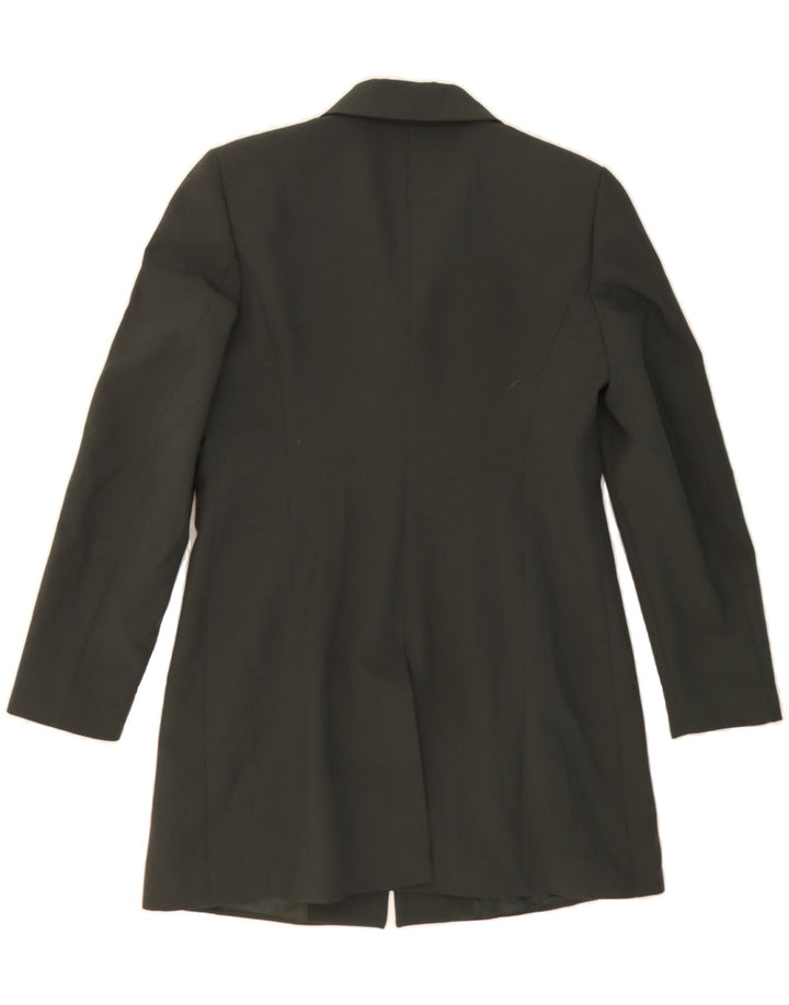 GB.PEDRINI Womens Longline 3 Button Blazer Jacket UK 10 Small Grey Vintage GB.PEDRINI and Second-Hand GB.PEDRINI from Messina Hembry 