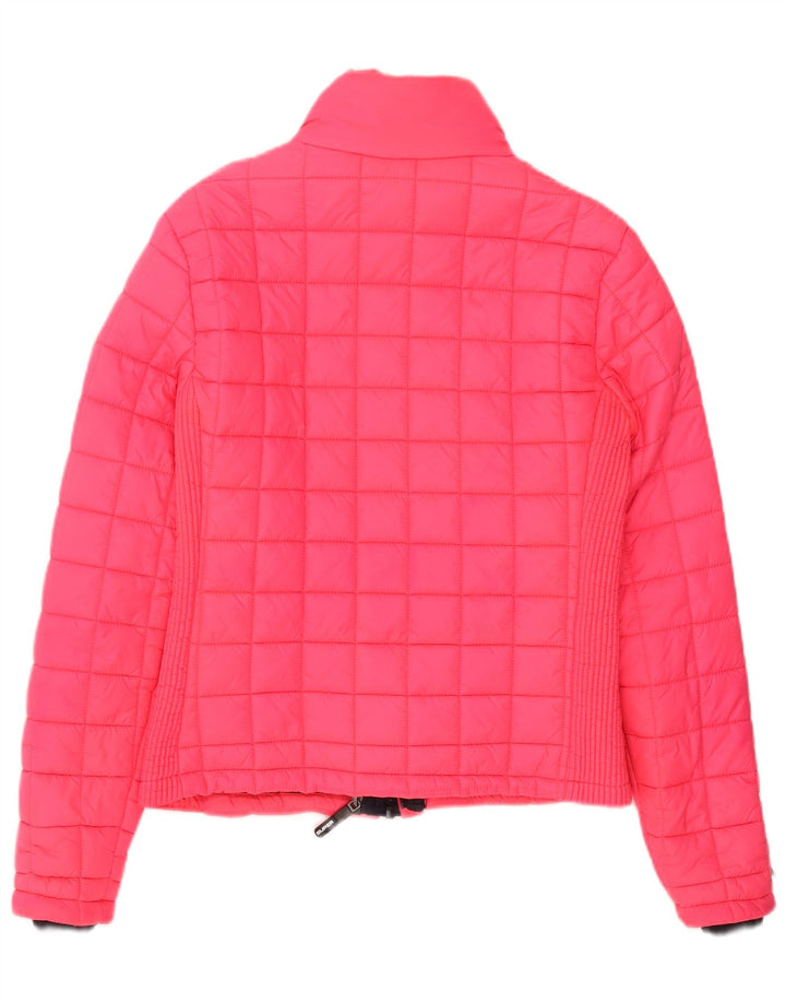 Jachetă căptușită Superdry pentru femei UK 14 Medium roz poliester Sport