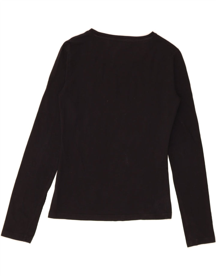 ICEBERG Womens Graphic Top Long Sleeve IT 42 Medium Black Vintage Iceberg and Second-Hand Iceberg from Messina Hembry 