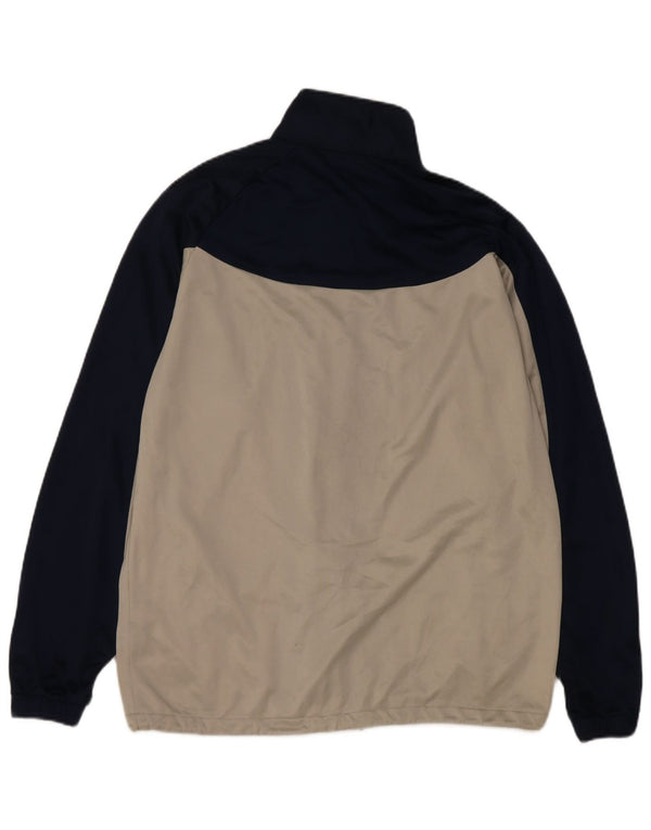 Jachetă de top pentru trening Asics pentru bărbați, poliester color bloc alb mediu