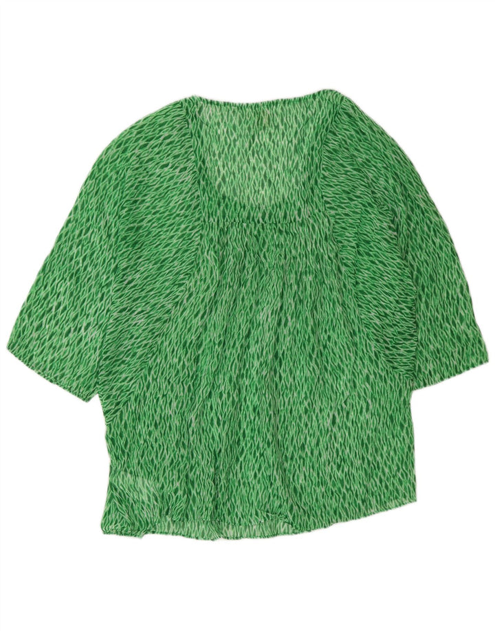 Bluză pentru femei Michael Kors, UK 16, mare, verde, poliester Argyle/Diamond