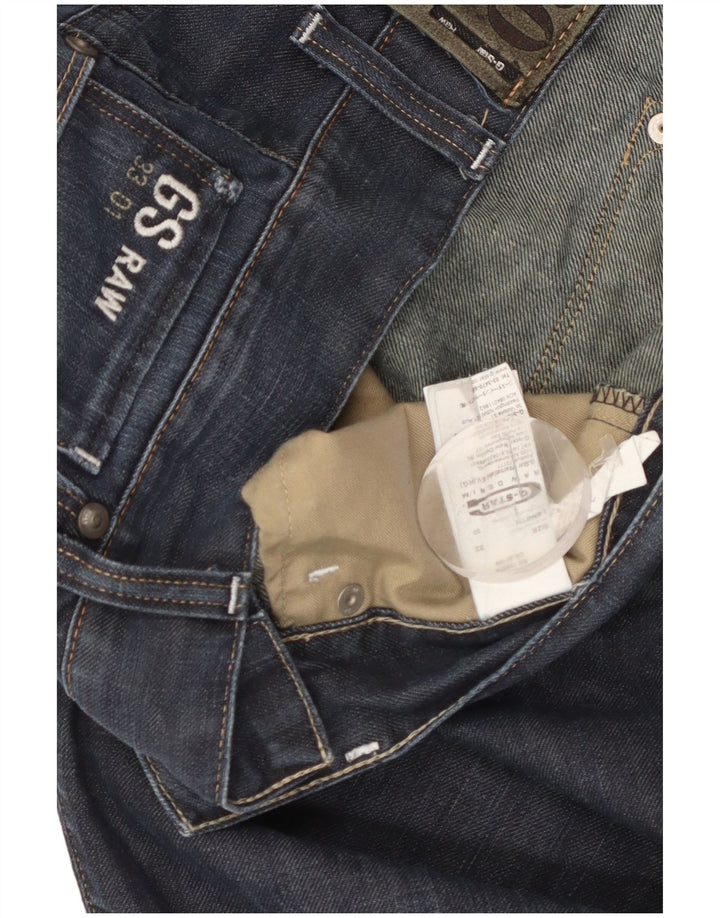 Blugi G-STAR 3301 drepte pentru bărbați W32 L30 bumbac bleumarin