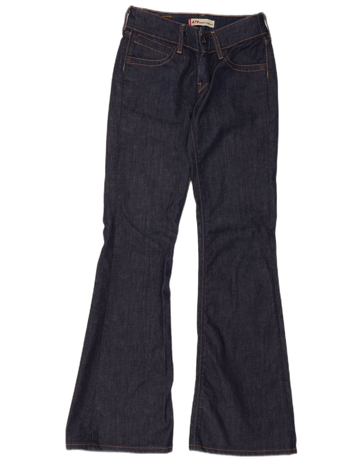 Blugi evazați Levi's pentru femei 479 Booty W27 L34 bumbac bleumarin