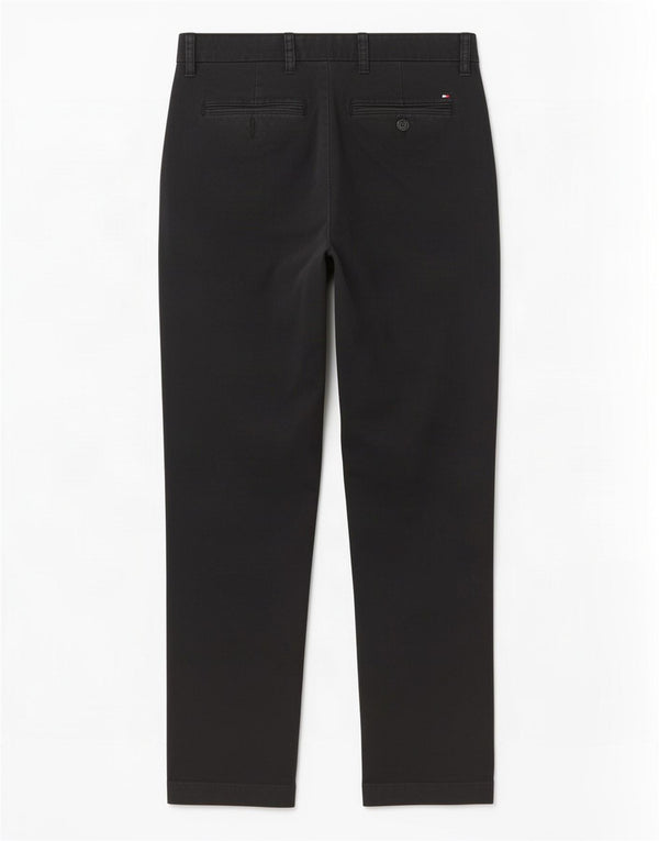 Pantaloni chino slim pentru bărbați Tommy Hilfiger L30 L32 bumbac negru