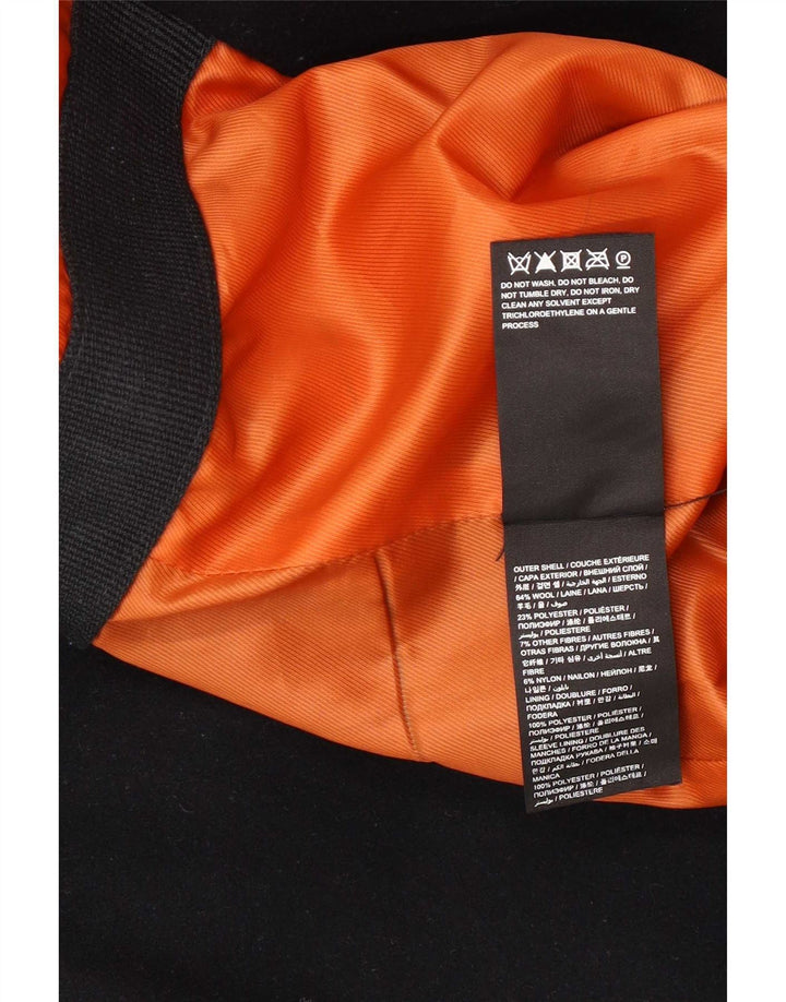 Palton pentru bărbați Superdry UK 36 Lână mică, albastru marin
