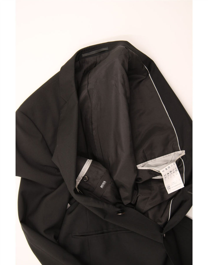 HUGO BOSS Mens 2 Button Blazer Jacket IT 48 Medium Black Viscose Vintage Hugo Boss and Second-Hand Hugo Boss from Messina Hembry 