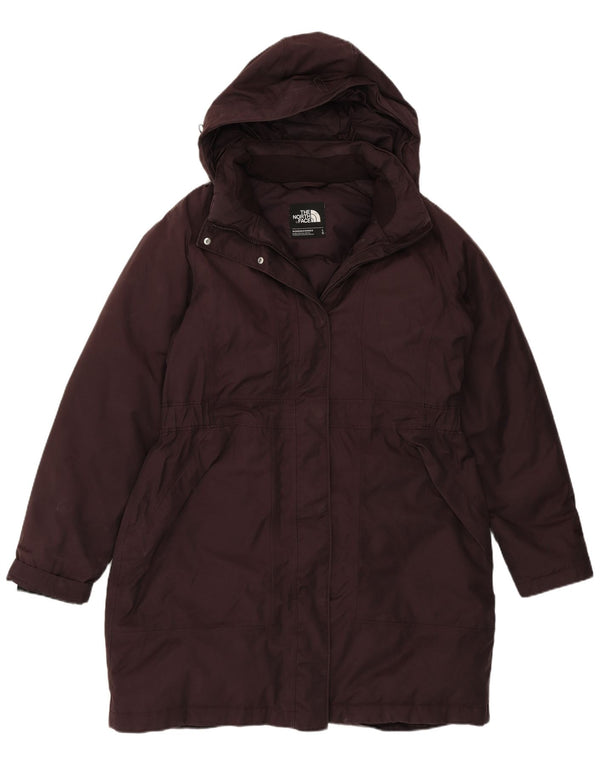 Palton căptușit cu glugă The North Face pentru femei UK 14, bumbac violet mare