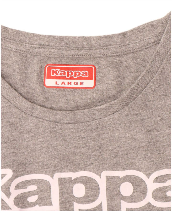 Tricou grafic KAPPA pentru femei Top UK 14 Large Gri