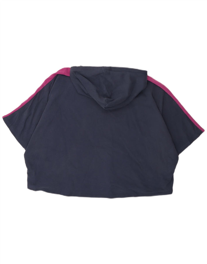 Pulover PUMA Crop Oversized Hoodie pentru femei UK 12 Medium Bleumarin