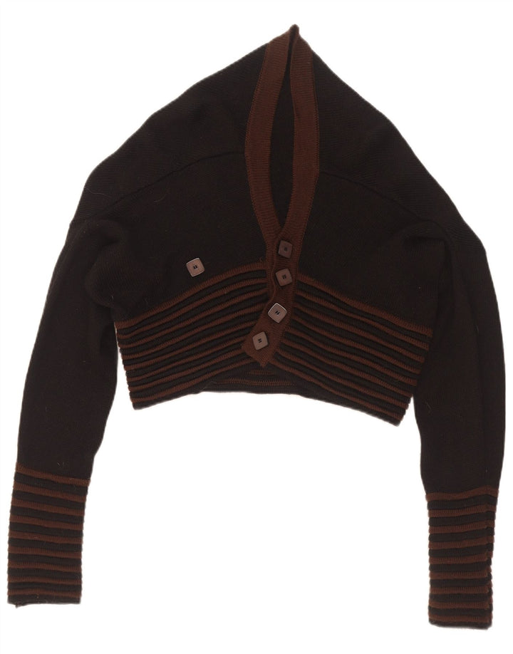 Pulover Vintage pentru femei Crop Cardigan IT 44 Medium Black Dunge