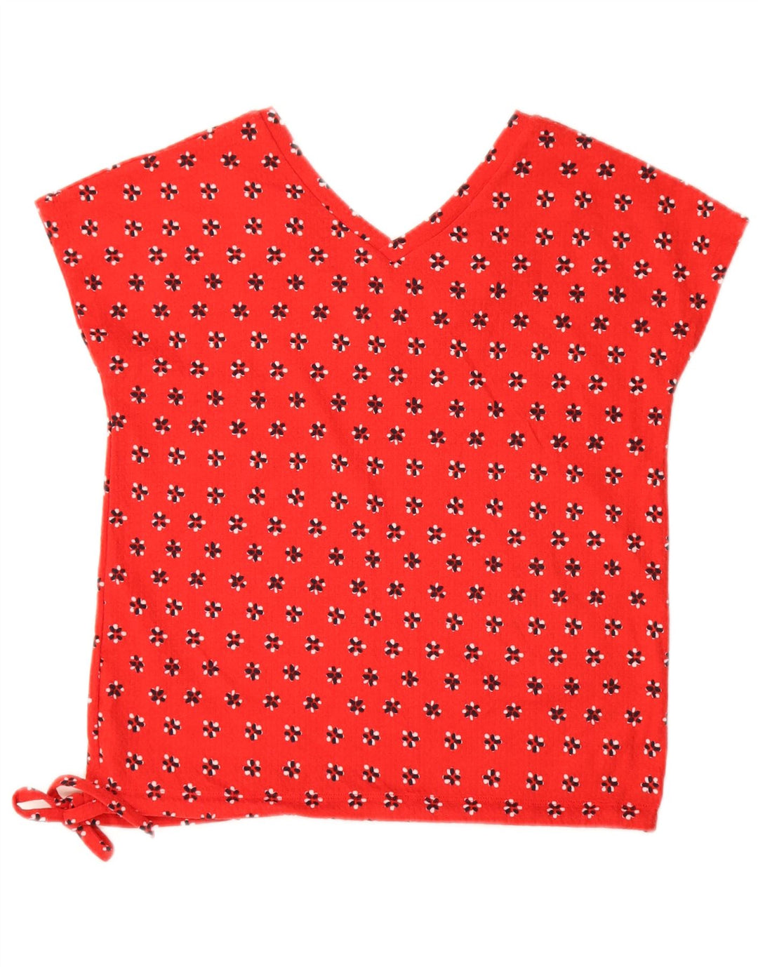Bluză pentru femei Marks & Spencer UK 8 Small Red Floral Bumbac