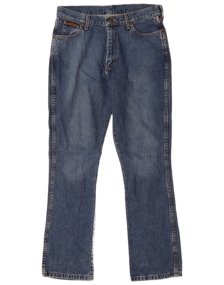 Blugi pentru bărbați Bootcut Wrangler W34 L32 Albastru