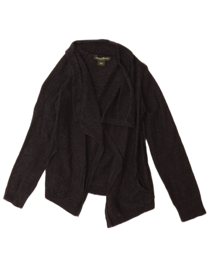 Pulover cardigan pentru fete Eddie Bauer 11-12 ani, lână neagră mare