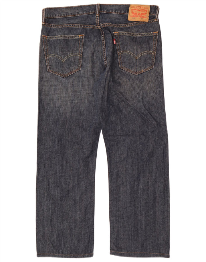 Blugi drepti pentru bărbați Levi's 559 W34 L30 Bumbac albastru