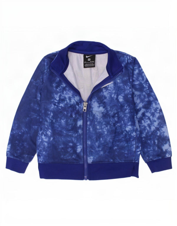 Jachetă de top pentru trening Nike pentru bebeluși cu grafică 18-24 luni Blue Tie Dye