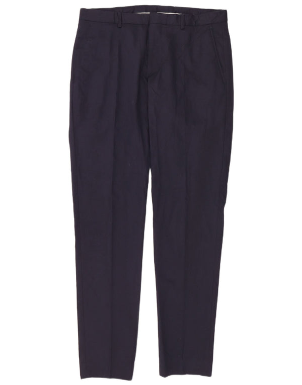 Pantaloni de costum slim pentru bărbați Zara EU 40 Mediu L31 L36 Bleumarin