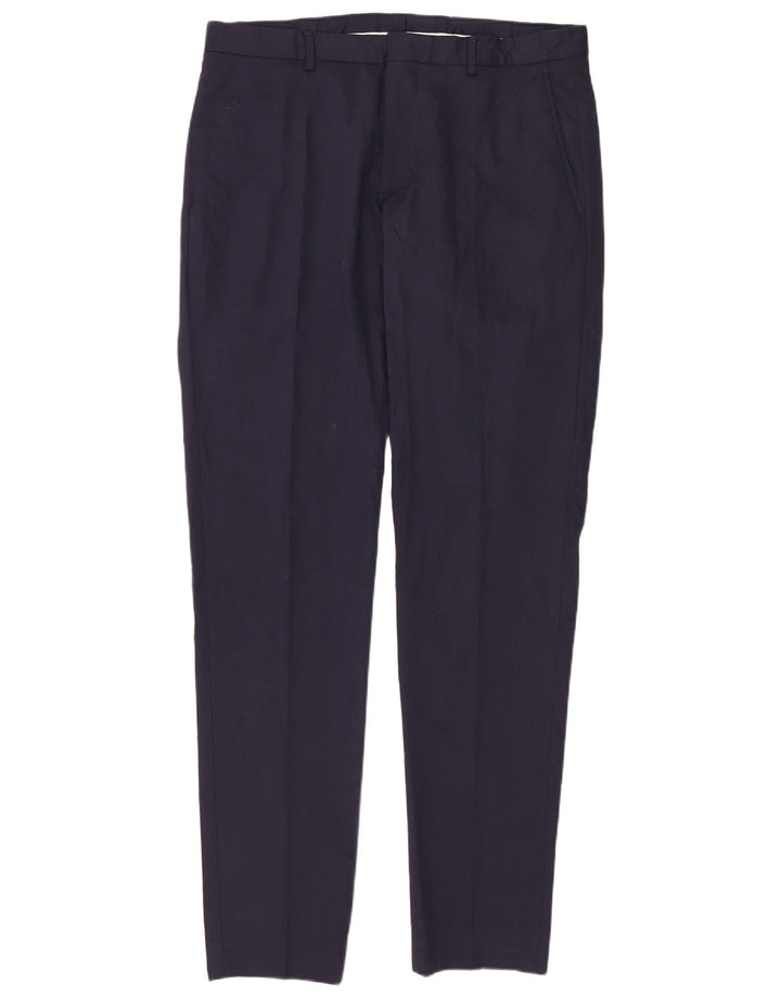 Pantaloni de costum slim pentru bărbați Zara EU 40 Mediu L31 L36 Bleumarin