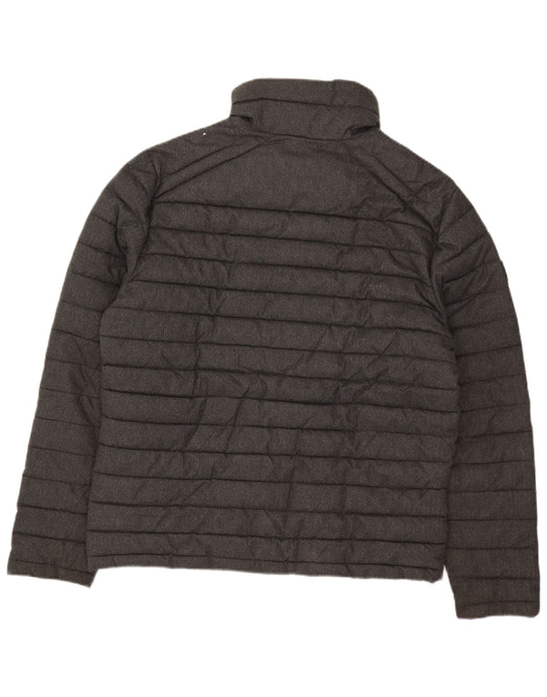 Jachetă căptușită pentru bărbați Superdry UK 42 XL Gri din poliester în spinare