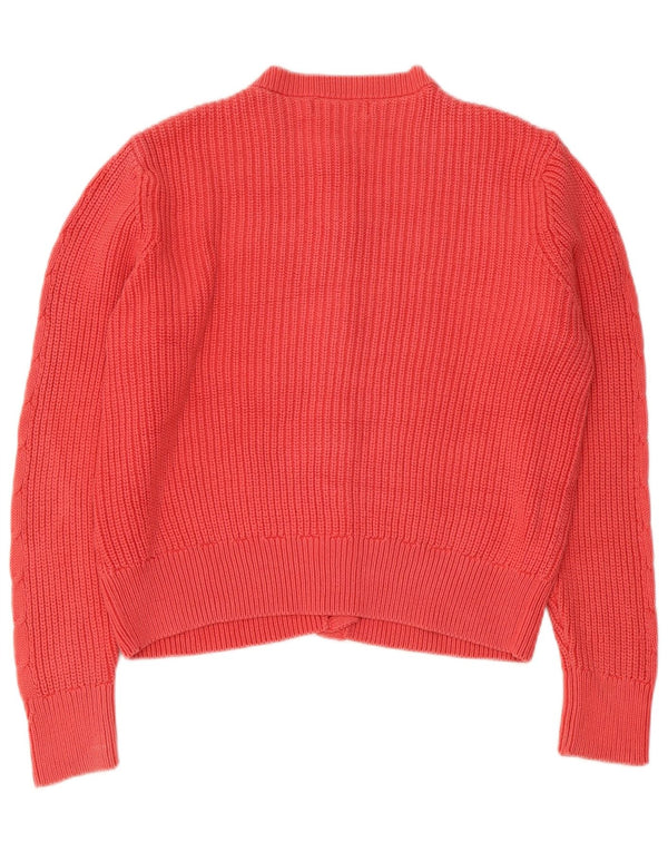 Pulover pentru femei Marks & Spencer Crop Cardigan UK 12, bumbac roz mediu